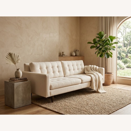 Used Crate & Barrel White 3+ Seater Sofa for sale on AptDeco