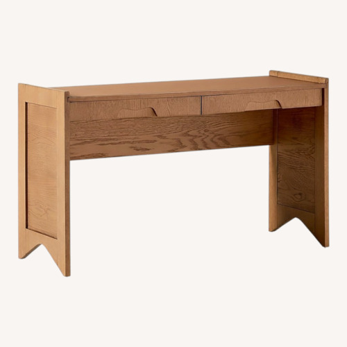 Used CB2 Dark Brown Wood Desk for sale on AptDeco