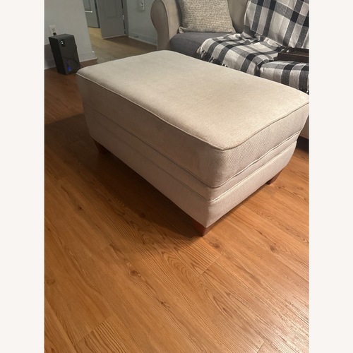 Used Beige Storage Ottoman for sale on AptDeco