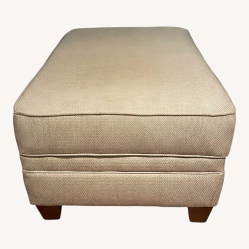 Used Beige Storage Ottoman for sale on AptDeco
