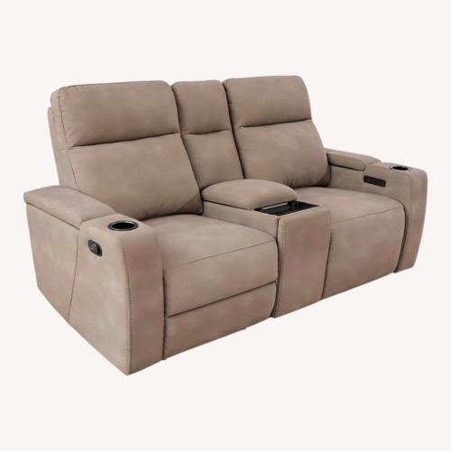 Used Macy's Light Gray Fabric 2 Seater Sofa for sale on AptDeco