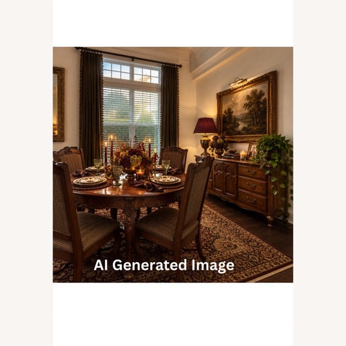 Used Vintage/Antique Dark Brown Dining Table for sale on AptDeco