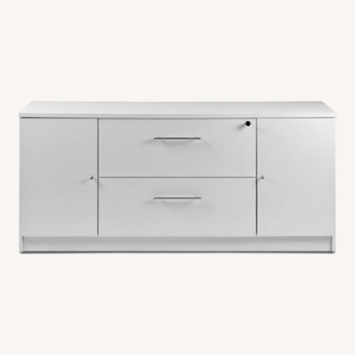 Used Sirius White Office Credenza for sale on AptDeco