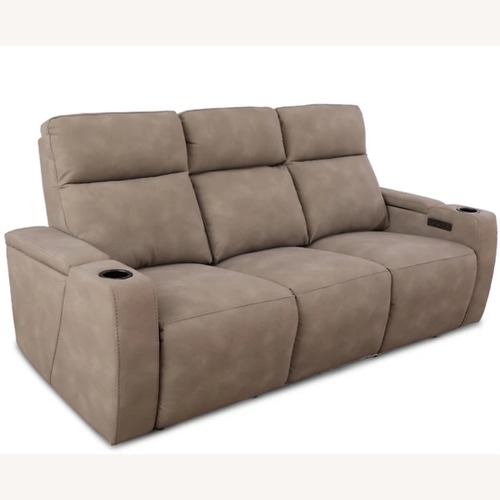 Used Macy's Light Gray Fabric 3+ Seater Sofa for sale on AptDeco
