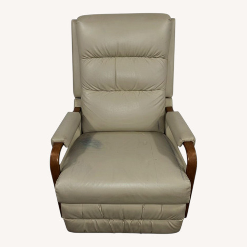 Used Cream Leather Lazy Boy Recliner for sale on AptDeco