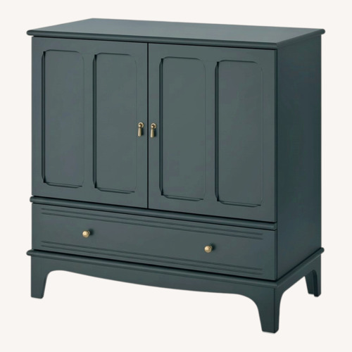 Used IKEA Black Wood Sideboard for sale on AptDeco