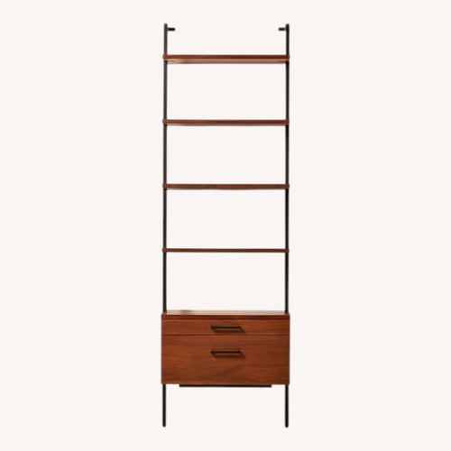 Used CB2 Dark Brown Wood Bookcase for sale on AptDeco
