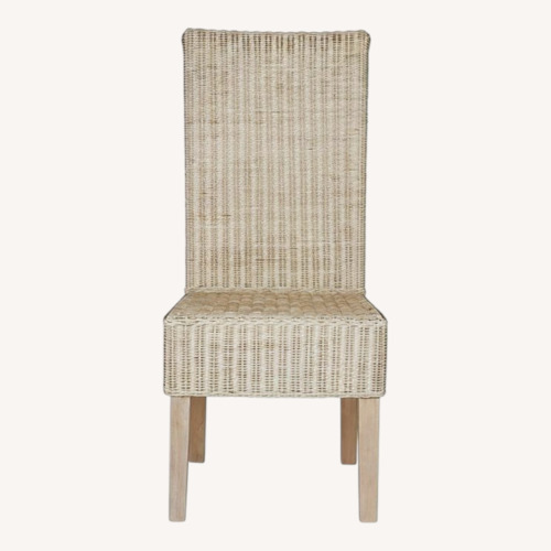 Used White Wash Wicker Chairs for sale on AptDeco