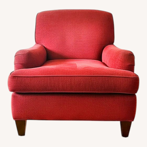 Used Vintage/Antique Finds Red Fabric Armchair for sale on AptDeco