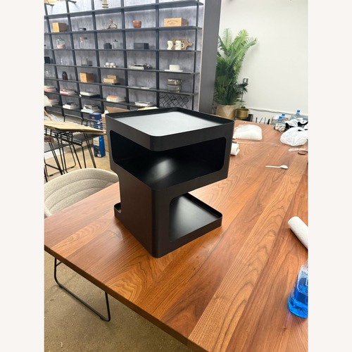 Used Vintage/Antique Finds Black Metal Side Table for sale on AptDeco