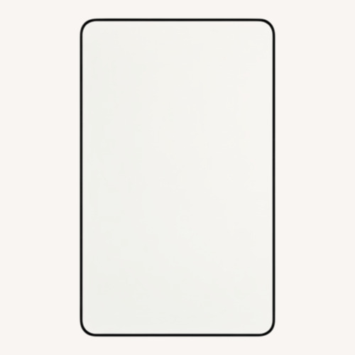 Used Black Glass Wall Mirror for sale on AptDeco
