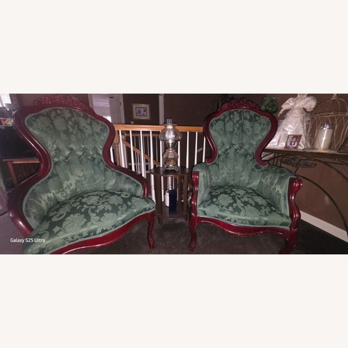 Used Vintage/Antique Finds Green Accent Chair for sale on AptDeco