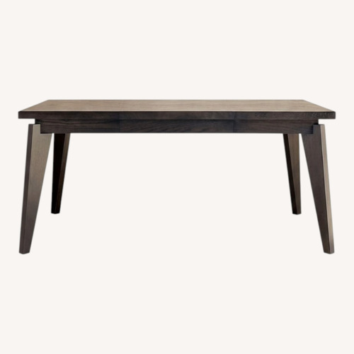 Used West Elm Angled-Leg Expandable Dining Table - Chocolate for sale on AptDeco