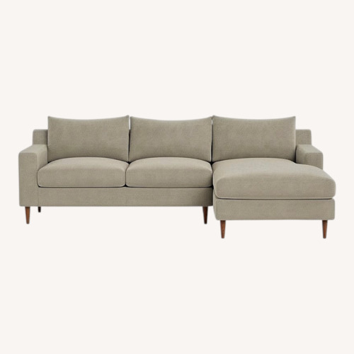 Used Interior Define Sloan Gray 2 Piece Sloan Sectional for sale on AptDeco