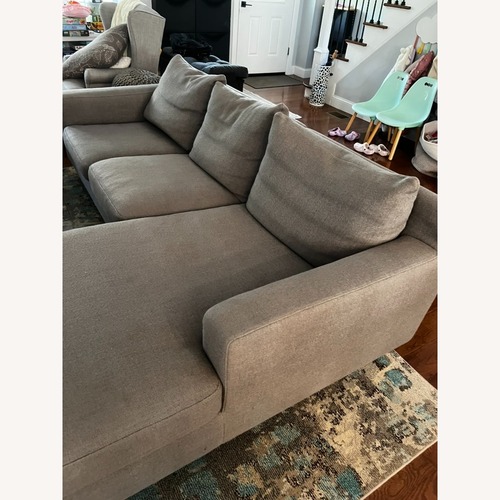 Used Interior Define Sloan Gray 2 Piece Sloan Sectional for sale on AptDeco