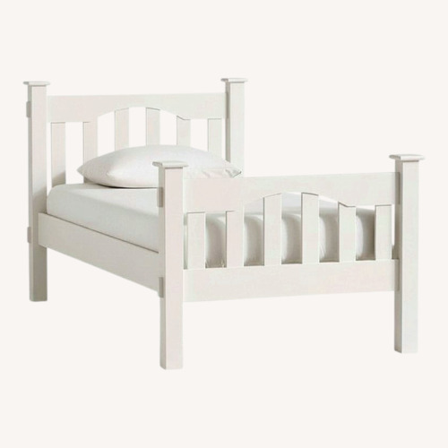 Used Pottery Barn Kids White Kendall Twin Bed for sale on AptDeco