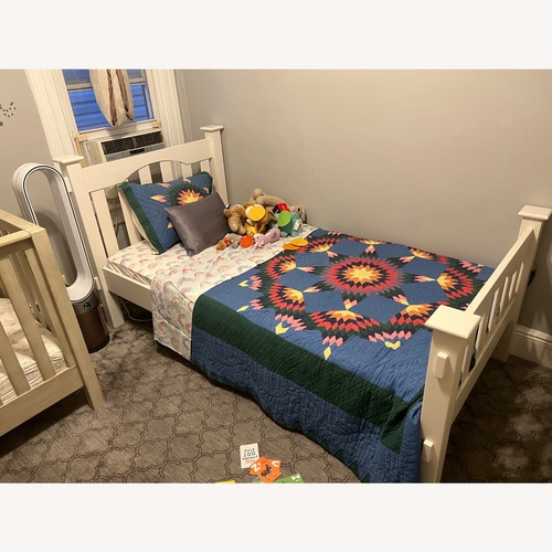 Used Pottery Barn Kids White Kendall Twin Bed for sale on AptDeco