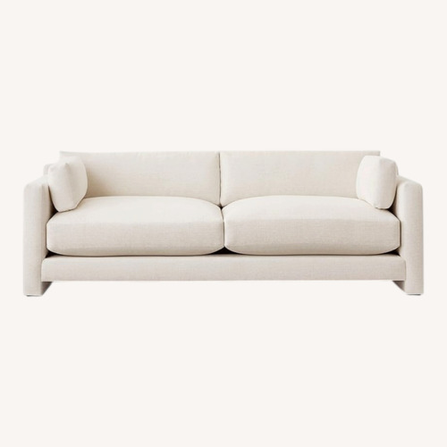 Used CB2 Marguerite 90" White 3+ Seater Sofa for sale on AptDeco