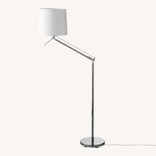Used IKEA Samtid Floor/Reading Lamp, White Shade for sale on AptDeco