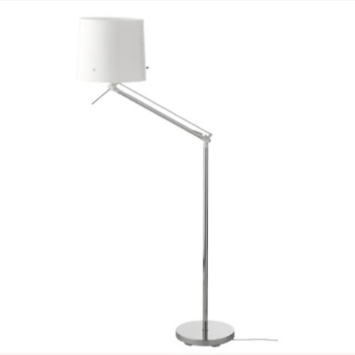 Used IKEA Samtid Floor/Reading Lamp, White Shade for sale on AptDeco