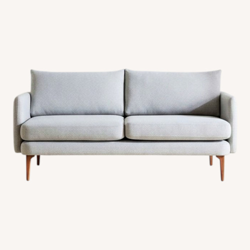 Used West Elm Auburn Light Gray Fabric Loveseat for sale on AptDeco