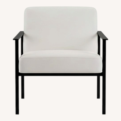 Used Black Metal Accent Chair for sale on AptDeco