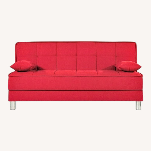 Used Comfyco Furniture Red Fabric Futon for sale on AptDeco