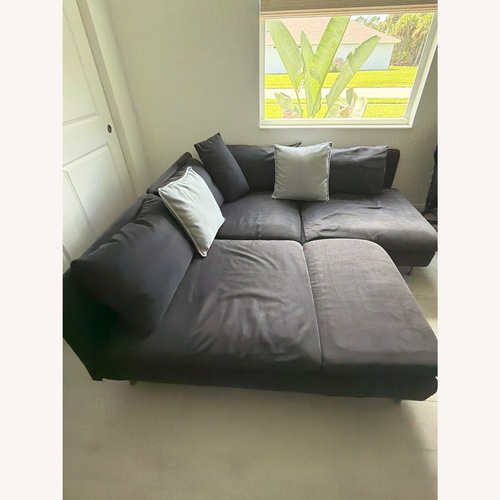 Used IKEA Soderhamm Blue Fabric 3+ Piece Sectional for sale on AptDeco
