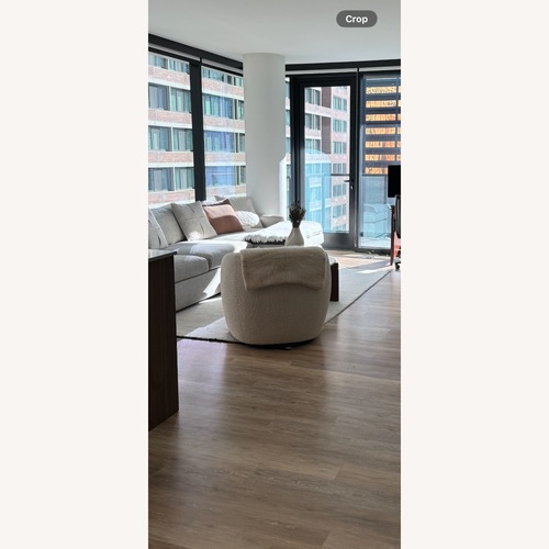 Used CB2 Henry White Wool Area Rug 8' x 10' for sale on AptDeco