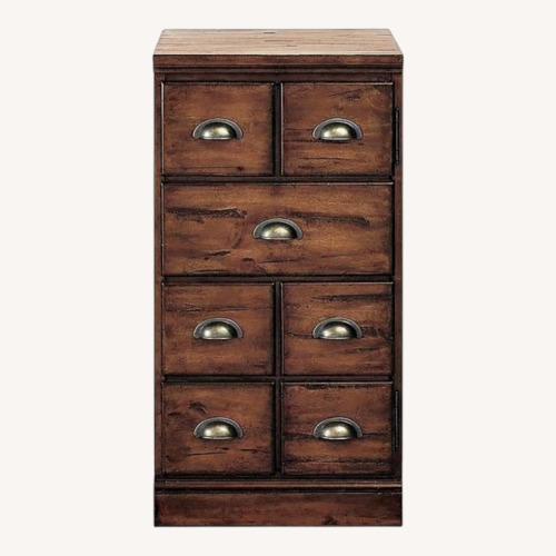 Used Pottery Barn Printers Dark Brown Wood Media Storage for sale on AptDeco