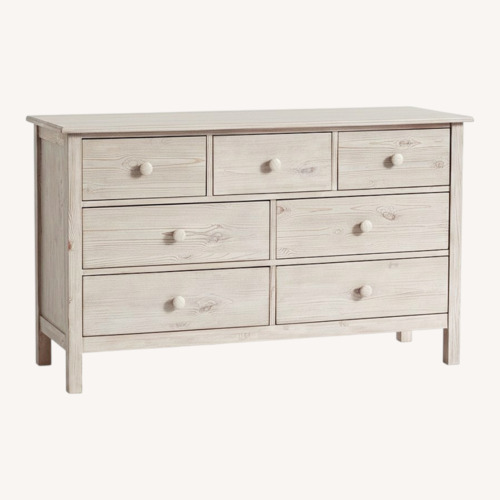 Used Pottery Barn Kendall Extra-Wide Dresser and Topper Set  in Grey for sale on AptDeco