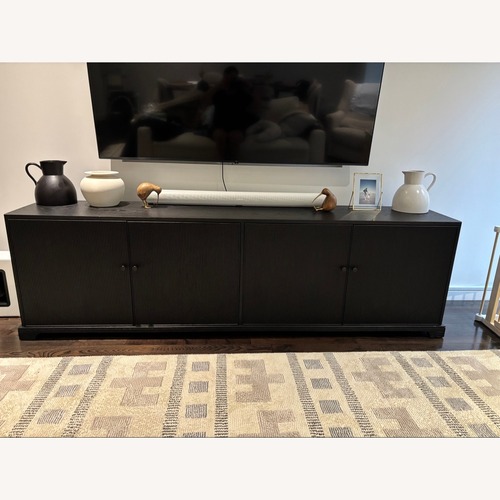 Used Restoration Hardware Genevieve 96" Reeded Sideboard — Black Oak for sale on AptDeco