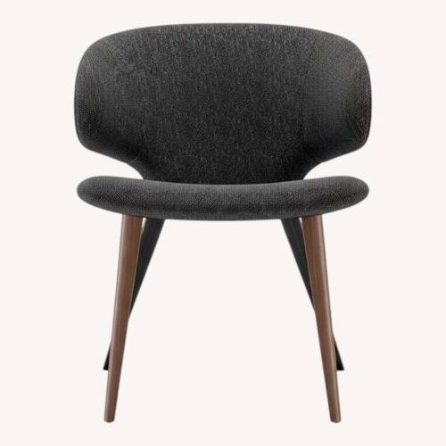 Used Luxe Decor Dark Gray Fabric Dining Chairs - Set of 6 for sale on AptDeco