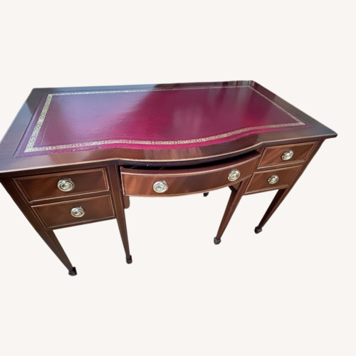 Used Vintage/Antique Dark Brown Wood Desk for sale on AptDeco