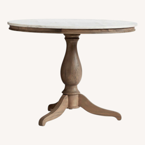 Used Pottery Barn Alexandra Marble Bistro & Dining Table for sale on AptDeco