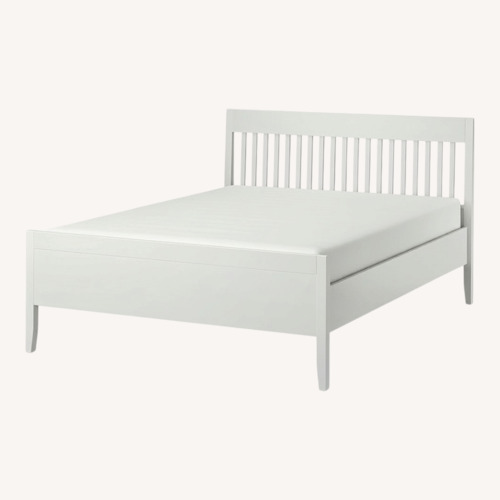 Used IKEA IDANAS Bed Frame, White, Double for sale on AptDeco