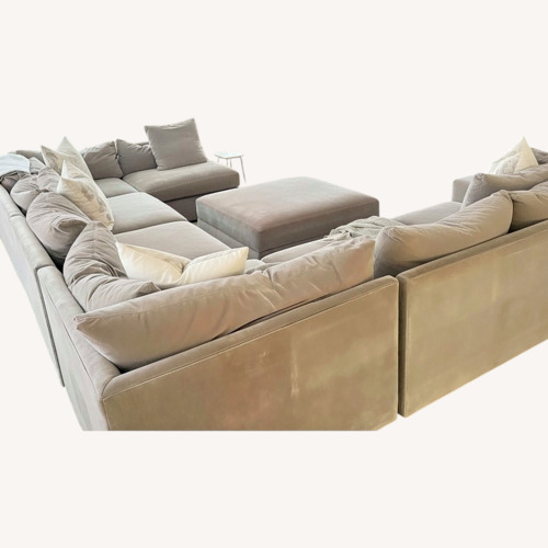 Used Lillian August Light Gray 3+ Piece Sectional for sale on AptDeco