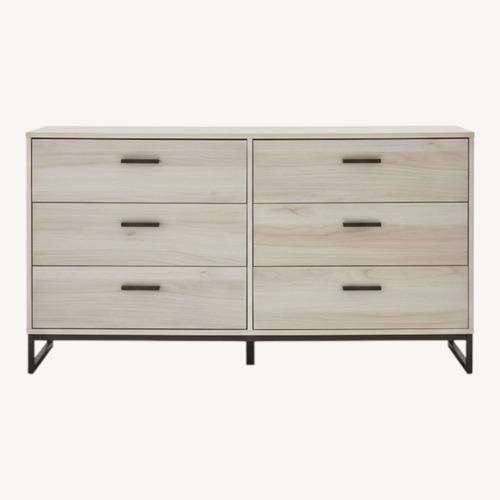 Used Ashley Furniture Light Brown Wood Dresser for sale on AptDeco