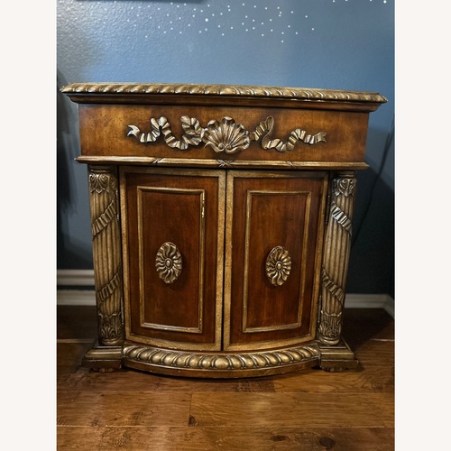 Used Dark Brown Wood Nightstand for sale on AptDeco