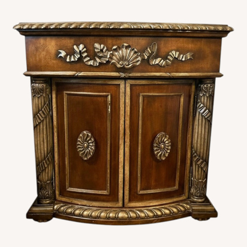 Used Dark Brown Wood Nightstand for sale on AptDeco