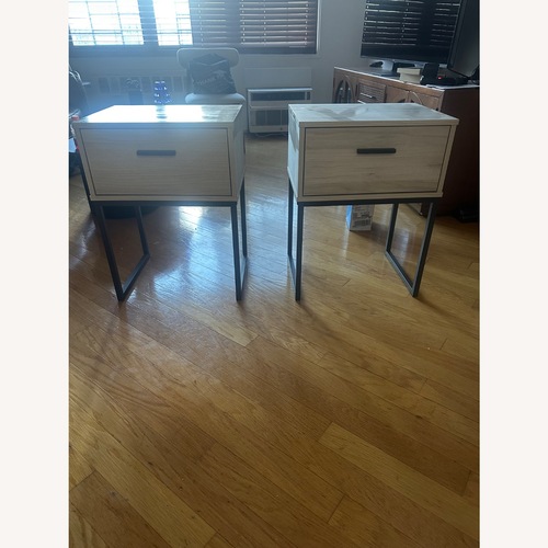 Used Ashley Furniture Light Brown Wood Nightstands for sale on AptDeco