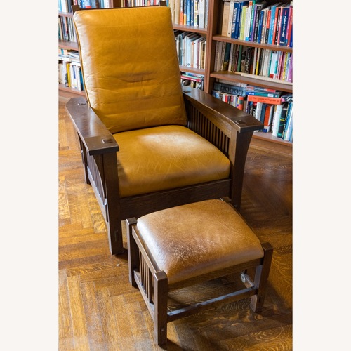 Used Stickley Brothers Furniture Light Brown Armchair for sale on AptDeco