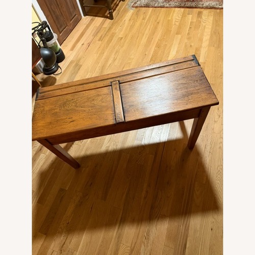 Used Vintage/Antique Light Brown Wood Side Table for sale on AptDeco
