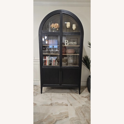 Used Arhaus Hattie Glass Cabinet for sale on AptDeco