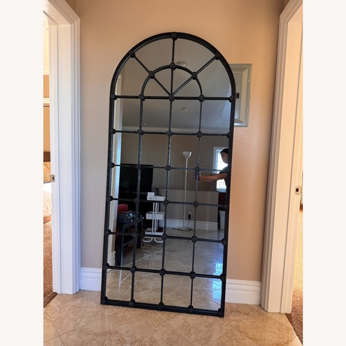 Used Rejuvenation Black Glass Wall Mirrors for sale on AptDeco