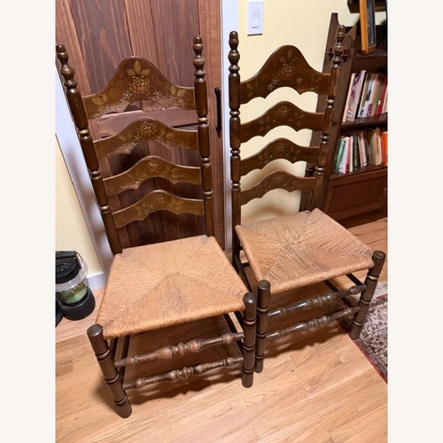 Used Wood and Straw Chairs for sale on AptDeco