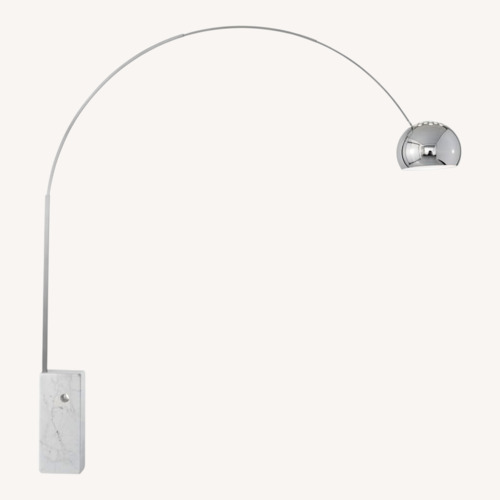 Used Design Within Reach Light Gray Marble Floor Lamp for sale on AptDeco