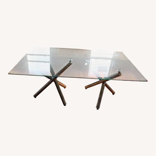 Used Glass Dinning Table for sale on AptDeco