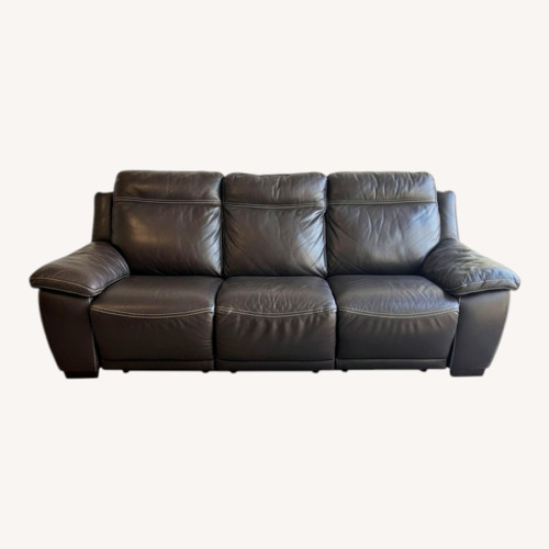 Used 3-Seat Leather Recliner Sofa for sale on AptDeco