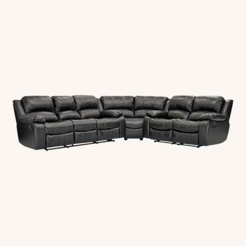 Used Bryant II Leather Dual Reclining Sofa for sale on AptDeco